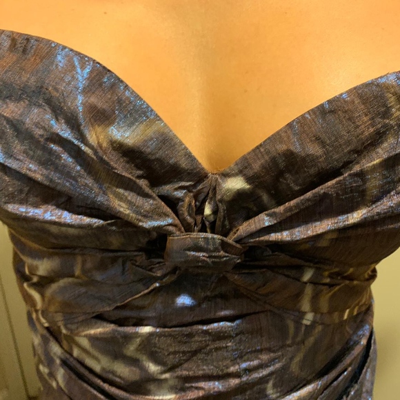 Nicole Miller Techno metal strapless dress - Picture 4 of 7